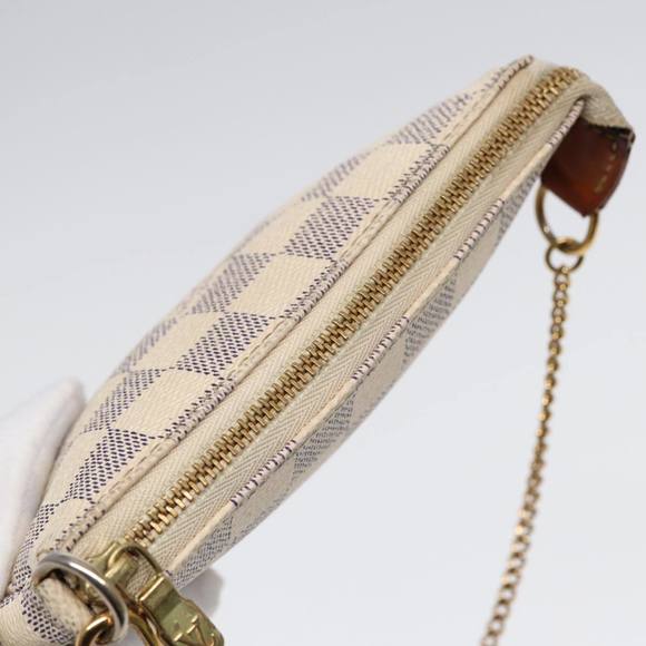 LOUIS VUITTON Damier Azur Mini Pochette Accessoires Pouch N63005 LV Auth 86634 - Picture 6 of 16